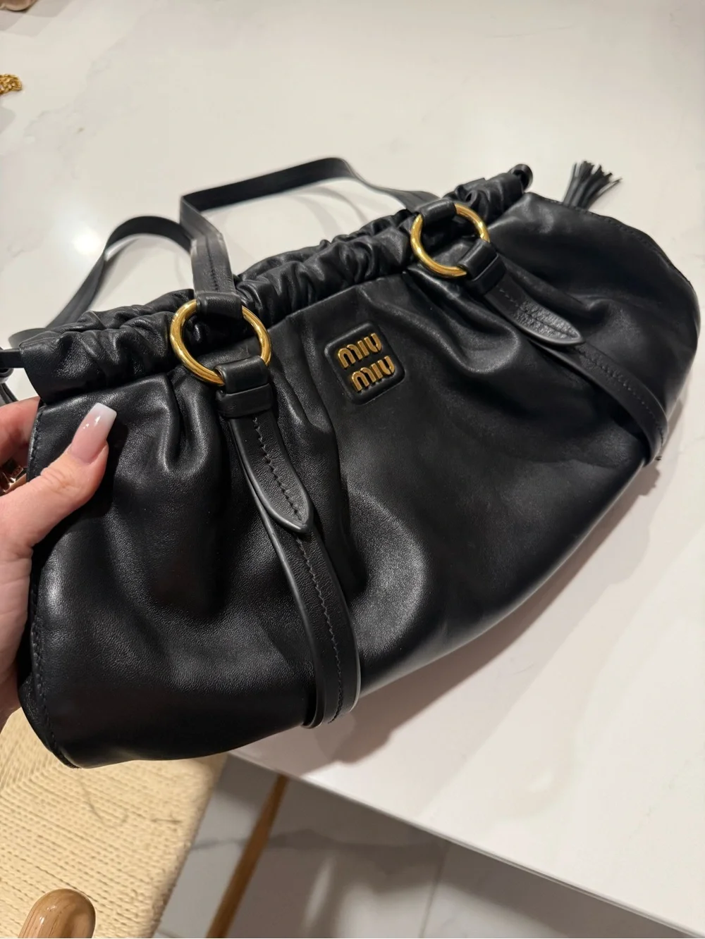 Joie nappa leather bag Miu Miu